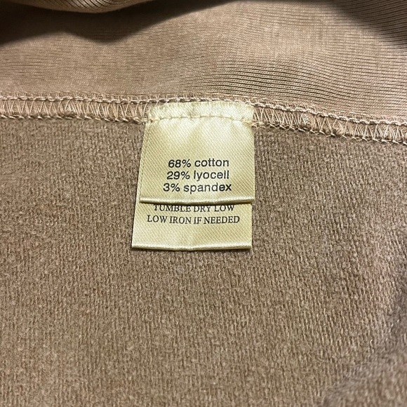 True Grit LA Casual Stylish Quarter Zip-Up Long Sleeve Polo, Men’s Sz L, Brown - Picture 5 of 6